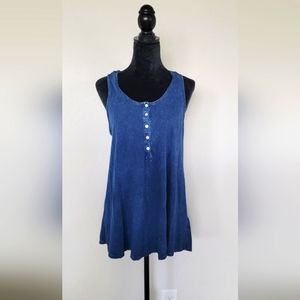 Anthropology Blue Top